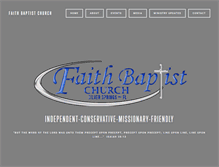 Tablet Screenshot of faithbaptist-ss.org